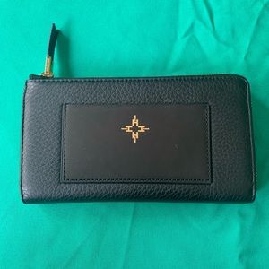 India Hicks Black Leather Wallet